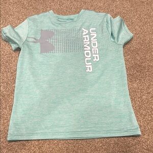 Under Armour Blue and Gray Short Sleeve Tee